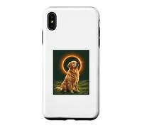 Golden Retriever Howling at the Moon Total Solar Eclipse Case for iPhone XS Max