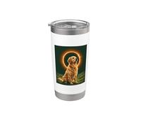 Golden Retriever Howling at the Moon Total Solar Eclipse Stainless Steel Insulated Tumbler