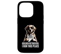 Golden Retriever I Run This Place Case for iPhone 14 Pro