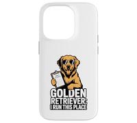 Golden Retriever I Run This Place Case for iPhone 14 Pro