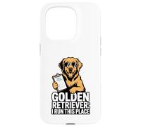 Golden Retriever I Run This Place Case for iPhone 15 Pro