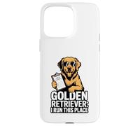 Golden Retriever I Run This Place Case for iPhone 15 Pro Max