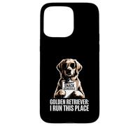 Golden Retriever I Run This Place Case for iPhone 15 Pro Max
