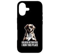 Golden Retriever I Run This Place Case for iPhone 17