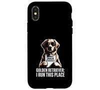 Golden Retriever I Run This Place Case for iPhone X/XS