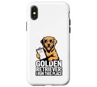 Golden Retriever I Run This Place Case for iPhone X/XS