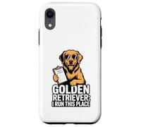 Golden Retriever I Run This Place Case for iPhone XR