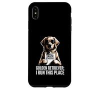 Golden Retriever I Run This Place Case for iPhone XS Max