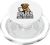 Golden Retriever I Run This Place PopSockets PopGrip for MagSafe