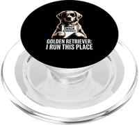 Golden Retriever I Run This Place PopSockets PopGrip for MagSafe