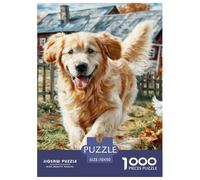 Golden Retriever Jigsaw 1000 Large Dog 100% Recycled Cardboard Decoration for Adults & Kids | 70x50cm/1000pcs