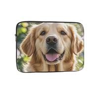 Golden Retriever Laptop Case 17 inch, Shockproof Protective Computer Sleeve Cover Water Resistant Laptop Bag Carrying Tablet Cover Briefcase Handbags Gifts for Men Women