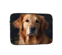 Golden Retriever Laptop Sleeve for Women Men, 10 Inch Waterproof Laptop Bag Lightweight Notebook Computer Cover Bag