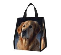 Golden Retriever Lunch Bag Box Insulated Lunch Bag Lunch Bags with Interior Pockets Cute Lunch Bags for Women Men Cooler Bag Leakproof Lunch Tote Bag for Work Office Picnic Travel