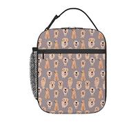 Golden Retriever Lunch Bag, Durable Insulated Lunch Box Reusable Adults Tote Bag Reusable Cooler Bag