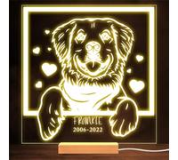 Golden Retriever Memorial Pet Loss Personalised Gift Warm Lamp Night Light | Personalised Gift For Home, Lamp Room Décor | Kids & Adults Night Lights With Name | Personalised Gift For Bedroom |