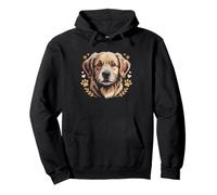 Golden Retriever Mom American Flag Patriotic Fourth July Pullover Hoodie