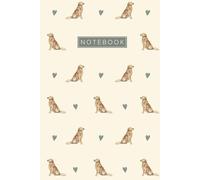 Golden Retriever Notebook Hardcover: Cute Aesthetic Lined Journal for Golden Retriever Dog Lovers