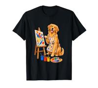 Golden Retriever Painting Gift T-Shirt