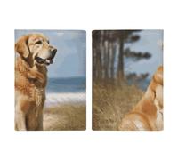Golden Retriever Passport Holder, ID Card Protector Case Passport Holder with Slot Passports Travel Wallet Document Cover for Women And Men