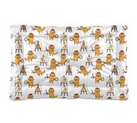 Golden Retriever Pattern Variation Washable Dog Crate Pad Non-Slip Soft Comfortable for Large Jumbo Medium Small Dogs 36" x 24"