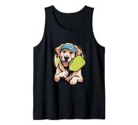 Golden Retriever Pickleball Paddle Love Tank Top