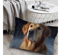 Golden Retriever Pillow Cover Soft Throw Pillow Cover Hidden Zipper Rectangular Lumbar Pillow Covers Decorative Body Cushion Case Pillowcase for Sofa Couch Bedroom 12 "x20