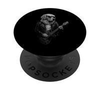Golden Retriever Playing Guitar Rock Music Dog Lover PopSockets Adhesive PopGrip