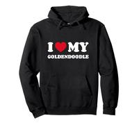 Golden Retriever Poodle Mix I Love My Goldendoodle Pullover Hoodie
