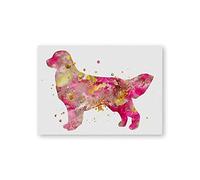Golden Retriever Print Watercolor Dog Poster Nursery Wall Art Canvas Painting Pictures Pet Lover Gift Baby Room Wall Decoration Unframed-40X50cm