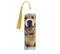 Golden Retriever Printed Metal Bookmarks M - Gold Lightweight Aluminium Book Marker for Books, Journals & Gifts, Ideal Book Lovers, Holiday Decor & Crafts