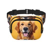 Golden Retriever Printed multifunctional waist bag, unisex trendy messenger bag, travel sports storage bag