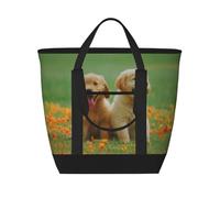 Golden Retriever Puppy Dog,Lunch Bags Large Capacity Insulated Tote Bag for Women Men Work Picnic Travel