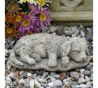 Golden Retriever Puppy Dog Stone Statue |Animal Concrete Outdoor Garden Ornament