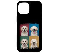 Golden Retriever Puppy Pop Art Expressions Portrait Case for iPhone 15