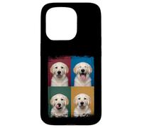 Golden Retriever Puppy Pop Art Expressions Portrait Case for iPhone 15 Pro