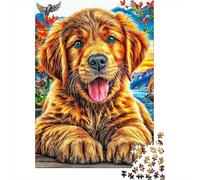 Golden Retriever Puzzle 1000 Pieces, Whimsical Challenge Toy Jigsaw Puzzles for Adults And Kids Age 14 Years Up 70x50cm/1000pcs