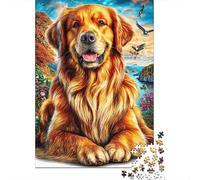 Golden Retriever Puzzle 1000 Pieces, Whimsical Challenge Toy Jigsaw Puzzles for Adults And Kids Age 14 Years Up 70x50cm/1000pcs