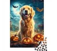 Golden Retriever Puzzle Fun Activity for at Home Premium Cardboard Jigsaw Puzzle for Adults Teen 1000pcs (75x50cm)
