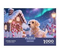 Golden Retriever Puzzles 1000 Pieces Age 14+ for Adults Pet Dog Whimsical Challenge Perfect for Relaxation Home Decoration 100% Recycled Cardboard 70x50cm/1000pcs
