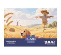 Golden Retriever Puzzles 1000 Pieces Age 14+ for Adults Pet Dog Whimsical Challenge Perfect for Relaxation Home Decoration 100% Recycled Cardboard 70x50cm/1000pcs