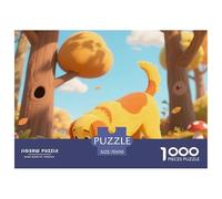 Golden Retriever Puzzles 1000 Pieces Age 14+ for Adults Pet Dog Whimsical Challenge Perfect for Relaxation Home Decoration 100% Recycled Cardboard 70x50cm/1000pcs