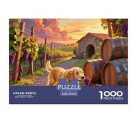 Golden Retriever Puzzles 1000 Pieces For Adults And Kids Pet Dog Fun Challenging Brainteasing Jigsaw Colourful Educational Games 70x50cm/1000pcs
