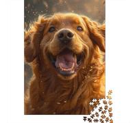 Golden Retriever Puzzles for Adults 1000 Pieces Puzzle for Adults And Teenager Family Game 1000pcs (75x50cm)