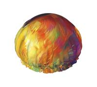 golden retriever Reusable shower cap - double-layer waterproof, elastic, environmentally friendly daily use shower cap