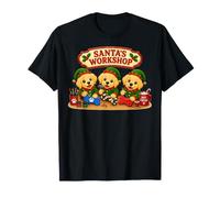 Golden Retriever Santa's Workshop Making Presents North Pole T-Shirt