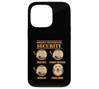 Golden Retriever Security Funny Dog Mom Dad Owner Gift Case for iPhone 13 Pro