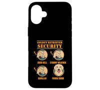Golden Retriever Security Funny Dog Mom Dad Owner Gift Case for iPhone 16 Plus