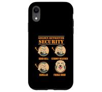 Golden Retriever Security Funny Dog Mom Dad Owner Gift Case for iPhone XR