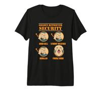Golden Retriever Security Funny Dog Mom Dad Owner Gift Premium T-Shirt